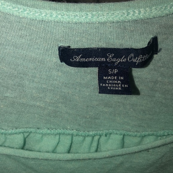 AMERICAN EAGLE OUTFITTERS American Eagle Brand Envelope Slit Open Back Tee S - Picture 6 of 6